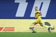 Aridane Santana can prove to be a tough opponent to handle for the ATKMB defence (Courtesy - ISL)